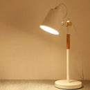 GobekUsa Adjustable Wood Desk Lamp for Children's Study, Office, Bedroom - LED Reading Light