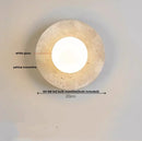 GobekUsa LED Wall Lights Yellow Travertine Interior Home Decor Bedside Lamp
