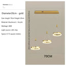GobekUsa LED Round Ceiling Chandelier for Modern Living Room, Bedroom, Restaurant - Circle Rings Lighting Fixture