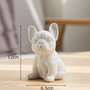GobekUsa French Bulldog Ceramic Sculpture Miniature Figurine Desk Decoration Ornament