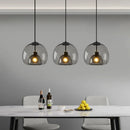 Nordic Smoke Gray Glass Pendant Light Chandelier
