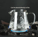GobekUsa Glass Tea Pot Set with Infuser - Heat-Resistant Teapot & Fair Cup - Puer Tea Brewing Kit