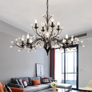 GobekUsa Crystal LED Chandelier for Home Lighting in Bedroom Living Room Dining Kitchen