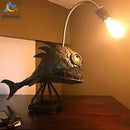 GobekUsa Lantern Fish LED Table Lamp for Bedroom, Study, and Living Room Decor