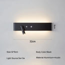 GobekUsa 8W/20W Long Led Wall Light Switch, Aluminum Fixture for Living Room Bedroom.