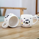 GobekUsa Cow Ceramic Mug: Cute 3D Animal Coffee Cup for Kids and Adults