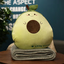 GobekUsa Cartoon Animal Throw Pillow Blanket: Two-in-one Multi-functional Home Office Summer Blanket