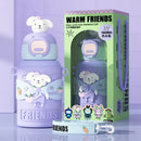 GobekUsa Kids' Cartoon Stainless Steel Thermal Water Bottle with Straw