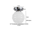 GobekUsa Creamy Glass Iron LED Ceiling Light - Modern Indoor Lighting Fixtures