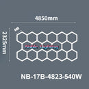 GobekUsa Aluminum Housing Hexagon LED Light Bar Detailing Light 5X12M Honeycomb Ceiling Lamp