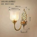GobekUsa Brass Wall Lamp | Retro LED for Living Room Bedroom Study Hotel Hallway