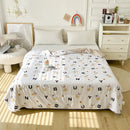 GobekUsa Cartoon Print Quilted Double Blanket for Queen Size Bed