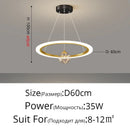 GobekUsa LED Star Chandeliers: Modern Dimmable Lighting for Living Room Bedroom Decor