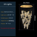 GobekUsa LED Art Acrylic Pendant Light for Modern Luxury Staircase Chandelier