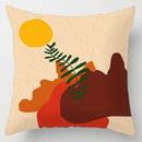 GobekUsa Geometric Leaves Print Cushion Cover for Home Decor and Comfort
