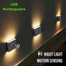 GobekUsa Induction Night Light USB Rechargeable Motion Sensor Wall Lamp