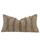 GobekUsa Luxe Black Fluffy Throw Pillow Cover - Modern Simplicity & Art Deco Design