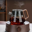 GobekUsa Glass Teapot Set Clear Teacup Kung Fu Tea Maker Milk Rose Set