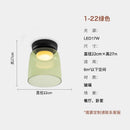 GobekUsa Glass LED Ceiling Light in Amber/Gray/Green - Modern Indoor Lighting for Various Spaces