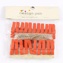 GobekUsa 50-Piece Mini Wooden Clips for Photos Crafts, 25mm Small Clothespin Decoration