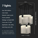 GobekUsa Acrylic LED Chandelier: Modern Light Luxury Dimmable Pendant for Living Room-Elegant Lighting Fixtures
