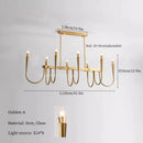 GobekUsa Black Pendant Chandelier: Luxury French Style Candle Hanging Light for Kitchen Island