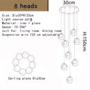 GobekUsa LED Chandelier: Modern Lighting for Living, Dining, and Staircase Areas