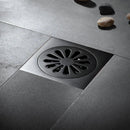 GobekUsa Brass Square Shower Room Floor Drain with Hair Strainer - 10*10cm