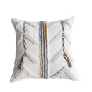 GobekUsa Beige Crochet Tufted Pillow Cover: Nordic Style Home Decor Cushion