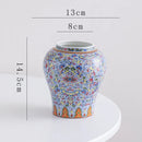 GobekUsa Blue White Porcelain Flower Vase: Elegant Ceramic Home Decor & Storage Solution