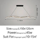 Modern Black and White Metal LED Pendant Light