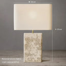 GobekUsa Large Brown Stone Fabric Table Lamp for Home Decoration in Living Room or Bedroom