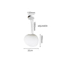 GobekUsa Cobblestone Glass LED Pendant Lights for Villa Hotel Loft Stair Lamp