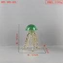 GobekUsa Crystal Jellyfish Sculpture - Marine Organism Figurine for Home Decor