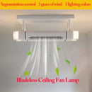 GobekUsa Bladeless Ceiling Fan with Remote Control LED Light Fixture for Home Décor