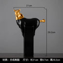 GobekUsa Golden Horse Abstract Sculpture: Elegant Running Horse Figurine for Home Decor