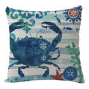 GobekUsa Coastal Cushion Cover - Sea Theme Decorative Sofa Pillowcase