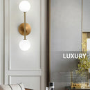 GobekUsa Frosted Glass Ball LED Wall Lamp for Corridor, Aisle, and Bedroom