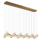 GobekUsa Crystal Chandelier Stair Pendant Light Living Room Interior Lighting