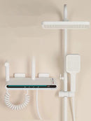 GobekUsa Brass Shower Faucet Set with Intelligent Atmosphere Light and Pressurized System