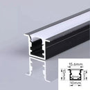 GobekUsa LED Aluminum Profile Recessed U/YW-Shape Hidden Channel Milky Cover Bar Strip Light