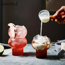 GobekUsa 520ml Gourd Shaped Glass Cup Set - Versatile Drinkware for Coffee, Tea, and More
