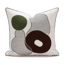 GobekUsa Cartoon Tiger Embroidered Cotton Pillow Cover for Bedroom