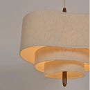 GobekUsa Japanese Wabi Sabi Fabric Pendant Lamp for Living Room Kitchen Dining Table