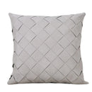 GobekUsa Grey Weaving Luxury Pillow Cover 45x45cm for Sofa Livingroom Bedroom