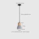 GobekUsa Cement LED Pendant Lamp Industrial Decor Bedroom Living Room Bar Cafe