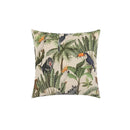 GobekUsa Jungle Cartoon Print Velvet Cushion Cover - Hawaiian Decor for Sofa