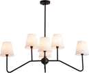 GobekUsa Industrial Style Chandelier for Home Living Room Decor Lighting