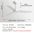 GobekUsa 58-Inch Black Ceiling Fan with Remote Control for Commercial Use