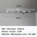 GobekUsa LED Chandelier with Spotlights for Living Room Bedroom Ceiling Decor